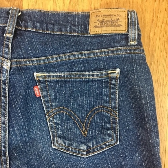 Levi's 505 Blue Jeans Red Label Straight Leg Size 6 - Picture 4 of 8